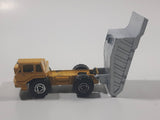 Majorette No. 274 Benne Carriere Quarry Super Dump Truck 1/100 Scale Yellow Grey  Die Cast Toy Car Vehicle