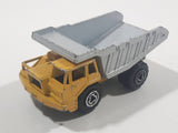 Majorette No. 274 Benne Carriere Quarry Super Dump Truck 1/100 Scale Yellow Grey  Die Cast Toy Car Vehicle