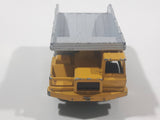 Majorette No. 274 Benne Carriere Quarry Super Dump Truck 1/100 Scale Yellow Grey  Die Cast Toy Car Vehicle