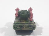 1994 LGT Galoob Micro Machines Scud Missile Rocket Launcher Camouflage Army Olive Green and Brown Die Cast Toy Car Military Weaponry Vehicle - 1 Broken Missile