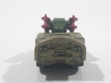 1994 LGT Galoob Micro Machines Scud Missile Rocket Launcher Camouflage Army Olive Green and Brown Die Cast Toy Car Military Weaponry Vehicle - 1 Broken Missile