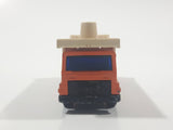 Vintage 1976 Lesney Matchbox Superfast No. 11 Car Transporter Semi Truck Orange Die Cast Toy Car Vehicle Made in England - Missing Top Level Cars
