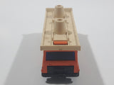 Vintage 1976 Lesney Matchbox Superfast No. 11 Car Transporter Semi Truck Orange Die Cast Toy Car Vehicle Made in England - Missing Top Level Cars