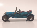 Vintage Lesney Matchbox Models of YesterYear No. Y-12 1909 Thomas Flyabout Teal Blue Die Cast Toy Antique Car Vehicle Missing Roof
