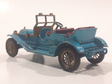 Vintage Lesney Matchbox Models of YesterYear No. Y-12 1909 Thomas Flyabout Teal Blue Die Cast Toy Antique Car Vehicle Missing Roof