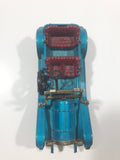 Vintage Lesney Matchbox Models of YesterYear No. Y-12 1909 Thomas Flyabout Teal Blue Die Cast Toy Antique Car Vehicle Missing Roof