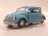 Sunnyside Superior No. 7707 1955 Volkswagen Beetle Bug Light Blue 1/24 Scale Die Cast Toy Car Vehicle with Opening Doors