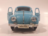 Sunnyside Superior No. 7707 1955 Volkswagen Beetle Bug Light Blue 1/24 Scale Die Cast Toy Car Vehicle with Opening Doors