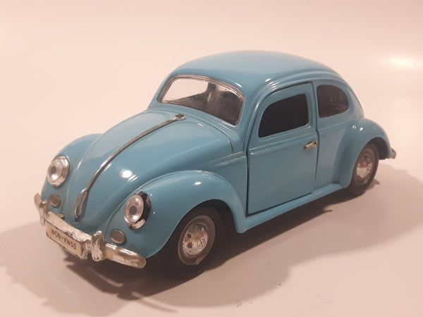 Sunnyside Superior No. 7707 1955 Volkswagen Beetle Bug Light Blue 1/24 Scale Die Cast Toy Car Vehicle with Opening Doors
