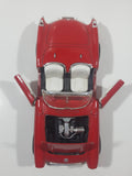 Sunnyside Superior No. 7708 1957 Corvette Red 1/24 Scale Die Cast Toy Car Vehicle with Opening Doors and Hood