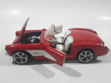 Sunnyside Superior No. 7708 1957 Corvette Red 1/24 Scale Die Cast Toy Car Vehicle with Opening Doors and Hood
