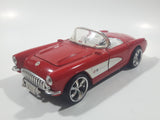 Sunnyside Superior No. 7708 1957 Corvette Red 1/24 Scale Die Cast Toy Car Vehicle with Opening Doors and Hood