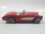 Sunnyside Superior No. 7708 1957 Corvette Red 1/24 Scale Die Cast Toy Car Vehicle with Opening Doors and Hood