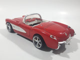 Sunnyside Superior No. 7708 1957 Corvette Red 1/24 Scale Die Cast Toy Car Vehicle with Opening Doors and Hood