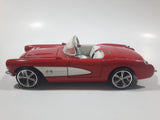 Sunnyside Superior No. 7708 1957 Corvette Red 1/24 Scale Die Cast Toy Car Vehicle with Opening Doors and Hood
