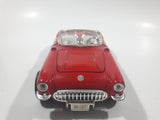 Sunnyside Superior No. 7708 1957 Corvette Red 1/24 Scale Die Cast Toy Car Vehicle with Opening Doors and Hood