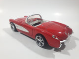 Sunnyside Superior No. 7708 1957 Corvette Red 1/24 Scale Die Cast Toy Car Vehicle with Opening Doors and Hood