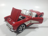 Sunnyside Superior No. 7708 1957 Corvette Red 1/24 Scale Die Cast Toy Car Vehicle with Opening Doors and Hood