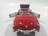 Sunnyside Superior No. 7708 1957 Corvette Red 1/24 Scale Die Cast Toy Car Vehicle with Opening Doors and Hood