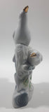White Love Birds 8" Tall Porcelain Ceramic Bird Sculpture