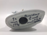 White Love Birds 8" Tall Porcelain Ceramic Bird Sculpture