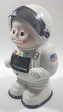 1989 - 1991 NASA Astronaut Shaped Plastic 8 1/2" Tall Digital Alarm Clock Coin Bank with Coin Distinguishing Mechanism and Lights & Sound U.S. Pat No. 4998611