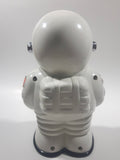 1989 - 1991 NASA Astronaut Shaped Plastic 8 1/2" Tall Digital Alarm Clock Coin Bank with Coin Distinguishing Mechanism and Lights & Sound U.S. Pat No. 4998611