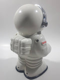 1989 - 1991 NASA Astronaut Shaped Plastic 8 1/2" Tall Digital Alarm Clock Coin Bank with Coin Distinguishing Mechanism and Lights & Sound U.S. Pat No. 4998611