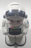 1989 - 1991 NASA Astronaut Shaped Plastic 8 1/2" Tall Digital Alarm Clock Coin Bank with Coin Distinguishing Mechanism and Lights & Sound U.S. Pat No. 4998611