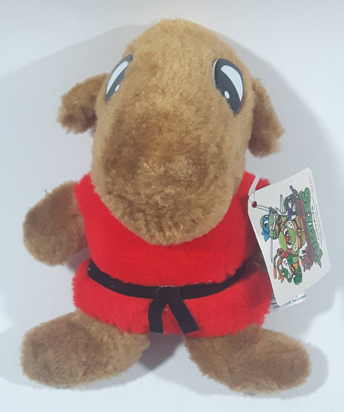 1992 Takara Mirage Studios TMNT Teenage Mutant Ninja Turtles Splinter 6 1/2" Tall Toy Stuffed Animal Cartoon Character Figure Plush New with Tags