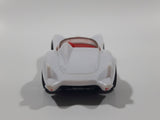 2008 Hot Wheels Mach 5 Speed Racer White Plastic Die Cast Toy Race Car Vehicle