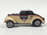 2003 Johnny Lightning Monopoly 1933 Jeep Willy's Cream and Black Die Cast Toy Car Vehicle