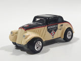 2003 Johnny Lightning Monopoly 1933 Jeep Willy's Cream and Black Die Cast Toy Car Vehicle