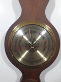 Vintage Gischard Banjo Style Wood Cased Weather Station Thermometer, Barometer Hygrometer Made in Germany