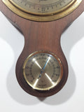 Vintage Gischard Banjo Style Wood Cased Weather Station Thermometer, Barometer Hygrometer Made in Germany