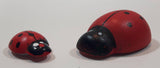Lady Bugs Hand Painted 5/8" and 1 1 /4" Small Wood Figures