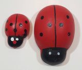 Lady Bugs Hand Painted 5/8" and 1 1 /4" Small Wood Figures