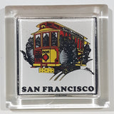 San Francisco Street Car Cable Car Trolley 506 1 3/8" x 1 3/8" Acrylic Fridge Magnet