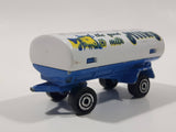 Majorette Milky The Good Milk Trailer White and Blue Die Cast Toy Vehicle Busted Hitch