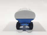 Majorette Milky The Good Milk Trailer White and Blue Die Cast Toy Vehicle Busted Hitch