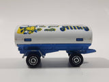 Majorette Milky The Good Milk Trailer White and Blue Die Cast Toy Vehicle Busted Hitch
