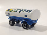 Majorette Milky The Good Milk Trailer White and Blue Die Cast Toy Vehicle Busted Hitch