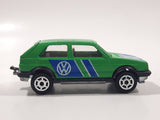 Majorette No. 235 VW Golf GTI Green 1/56 Scale Die Cast Toy Car Vehicle with Opening Rear Hatch