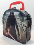 2015 Imperial Toy Star Wars Kylo Ren and Storm Troopers Embossed Curved Top Tin Metal Lunch Box