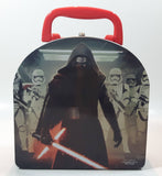 2015 Imperial Toy Star Wars Kylo Ren and Storm Troopers Embossed Curved Top Tin Metal Lunch Box
