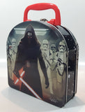 2015 Imperial Toy Star Wars Kylo Ren and Storm Troopers Embossed Curved Top Tin Metal Lunch Box