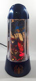 2001 Rabbit Tanaka Marvel Comics Spider-Man Blue 14" Tall Rotating Turning Motion Lamp Light