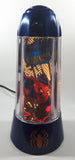 2001 Rabbit Tanaka Marvel Comics Spider-Man Blue 14" Tall Rotating Turning Motion Lamp Light