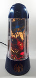 2001 Rabbit Tanaka Marvel Comics Spider-Man Blue 14" Tall Rotating Turning Motion Lamp Light