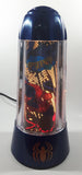 2001 Rabbit Tanaka Marvel Comics Spider-Man Blue 14" Tall Rotating Turning Motion Lamp Light